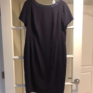 Talbots Beaded Neckline Dress